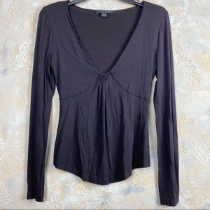 Strenesse Gabriele Strehle Dark‎ Brown Knit Shirt